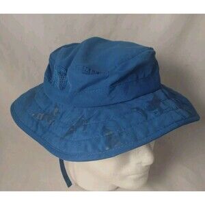 Sun Protection Zone 50+ UPF Child's Shark Print Bucket/Sun Hat w/Chin Strap